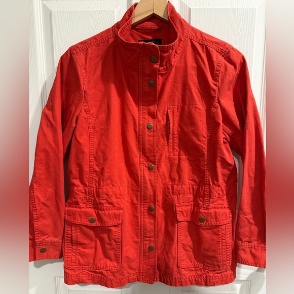 Talbots Petite Red Chore Jacket❤️ Lightweight perfect for Fall🍁 - Picture 1 of 8